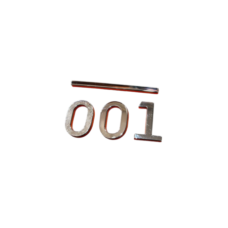 Эмблема крышки багажника "001"