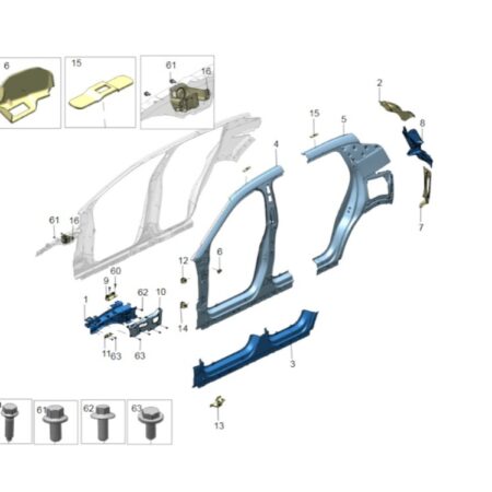 Крыло заднее (R) ZEEKR X